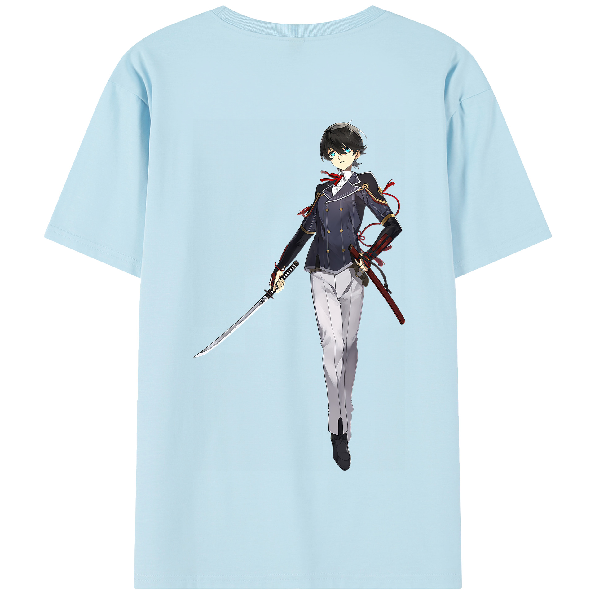 （画像用） 刀剣乱舞 Touken Ranbu 綿100％半袖Tシャツ（背面プリント）